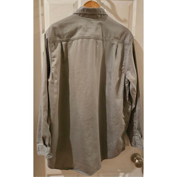 Carhartt FR Fire Resistant Shirt Gray Button Down Long Sleeve Men's XL - Picture 5 of 8